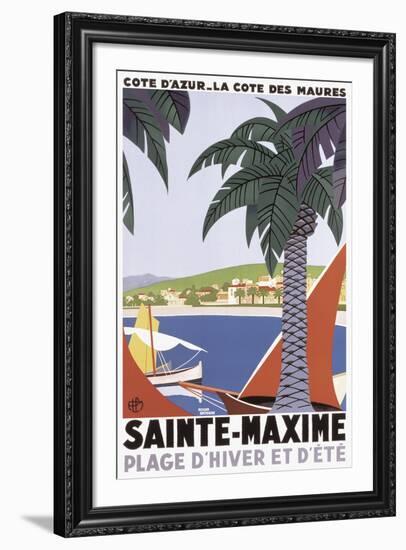 Sainte Maxime-Roger Broders-Framed Giclee Print