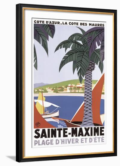 Sainte Maxime-Roger Broders-Framed Giclee Print