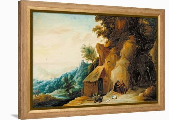 Saints Anthony and Paul in a Landscape, C.1636-38-David Teniers the Younger-Framed Premier Image Canvas