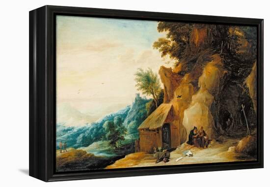 Saints Anthony and Paul in a Landscape, C.1636-38-David Teniers the Younger-Framed Premier Image Canvas