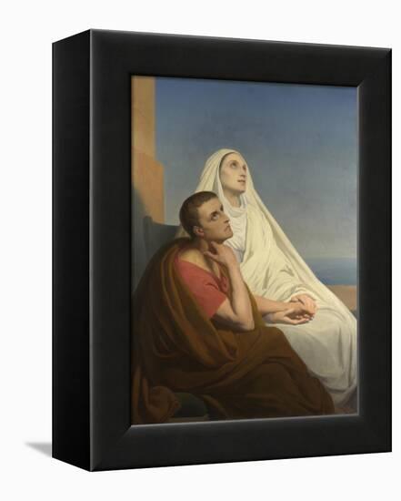 Saints Augustine and Monica, 1854-Ary Scheffer-Framed Premier Image Canvas