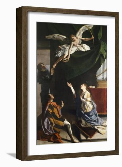 Saints Cecilia, Valerian, and Tiburcio, Circa 1620-Orazio Gentileschi-Framed Giclee Print