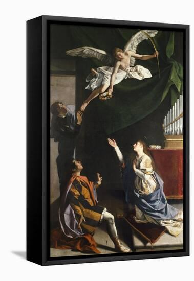 Saints Cecilia, Valerian, and Tiburcio, Circa 1620-Orazio Gentileschi-Framed Premier Image Canvas