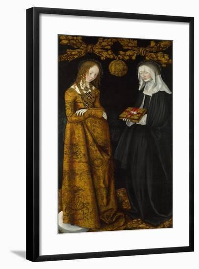 Saints Christina and Ottilia, 1506-Lucas Cranach the Elder-Framed Giclee Print