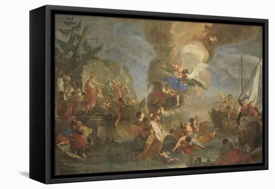 Saints Cosmas and Damian Saved by Angels-Antonio Balestra-Framed Premier Image Canvas