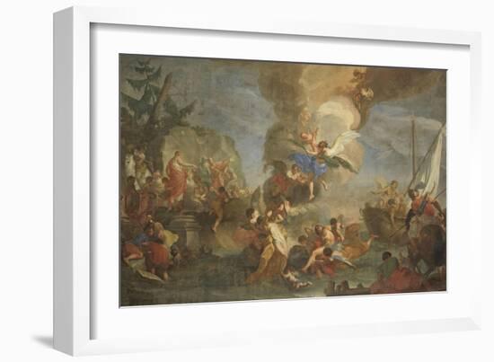 Saints Cosmas and Damian Saved by Angels-Antonio Balestra-Framed Giclee Print