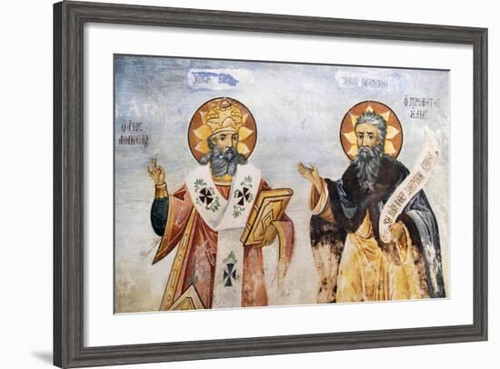 Saints in Church of the Virgin Mary, Bachkovo Monastery, Rhodope Mountains, Bulgaria-null-Framed Giclee Print