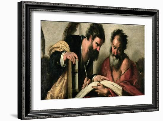 Saints John the Evangelist and Mark Discussing their Writings-Bernardo Strozzi-Framed Giclee Print