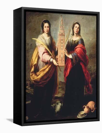 Saints Justa and Rufina-Bartolome Esteban Murillo-Framed Premier Image Canvas