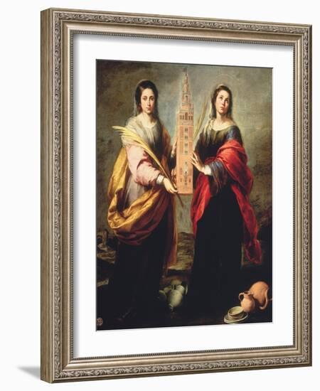 Saints Justa and Rufina-Bartolome Esteban Murillo-Framed Giclee Print