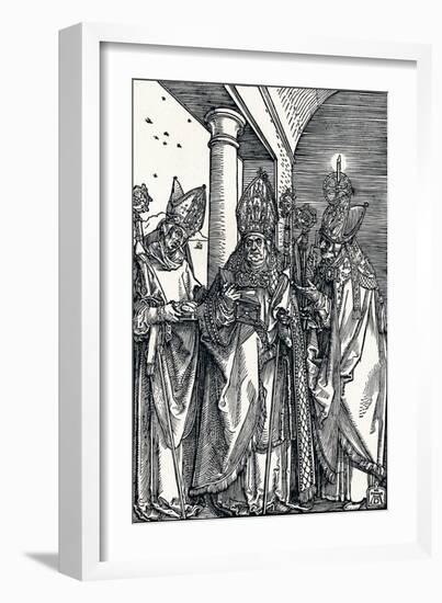 Saints Nicholas, Ulrich and Erasmus, 1508-Albrecht Dürer-Framed Giclee Print