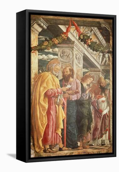 Saints Peter and Paul and Two Saints, Detail from San Zeno Altarpiece, 1456-1460-Andrea Mantegna-Framed Premier Image Canvas