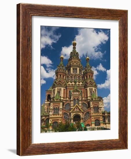 Saints Peter and Paul Cathedral, Peterhof, Saint Petersburg, Russia-Walter Bibikow-Framed Photographic Print