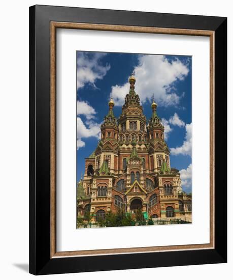 Saints Peter and Paul Cathedral, Peterhof, Saint Petersburg, Russia-Walter Bibikow-Framed Photographic Print