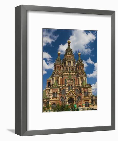 Saints Peter and Paul Cathedral, Peterhof, Saint Petersburg, Russia-Walter Bibikow-Framed Photographic Print