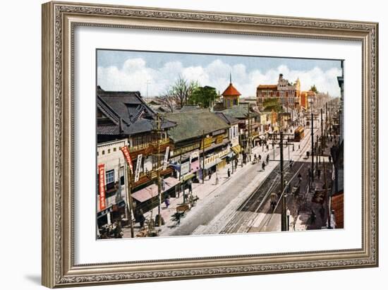 Sakaemachi Street, Nagoya, Japan, 20th Century-null-Framed Giclee Print