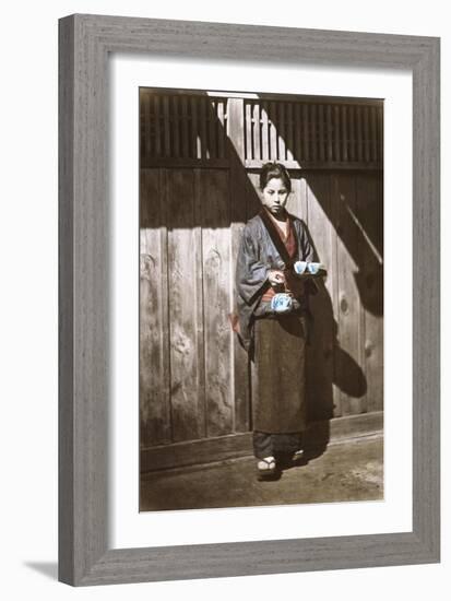 Sake Seller, Japan, c.1868-Felice Beato-Framed Giclee Print