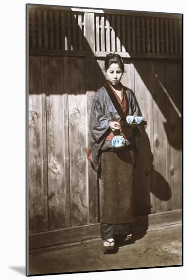 Sake Seller, Japan, c.1868-Felice Beato-Mounted Giclee Print