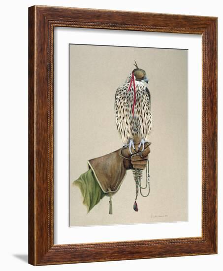 Saker on a Falconer's Wrist, 1981-Mary Clare Critchley-Salmonson-Framed Giclee Print