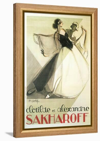 Sakharoff Dance Poster-null-Framed Stretched Canvas