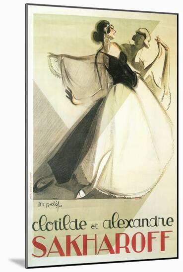 Sakharoff Dance Poster-null-Mounted Art Print