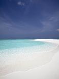 Two deck chairs under palm trees and tropical beach, The Maldives, Indian Ocean, Asia-Sakis Papadopoulos-Framed Photographic Print