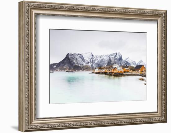 Sakrisoy, Moskenesoy, Lofoten Islands, Norway, Scandinavia, Europe-Christian Kober-Framed Photographic Print