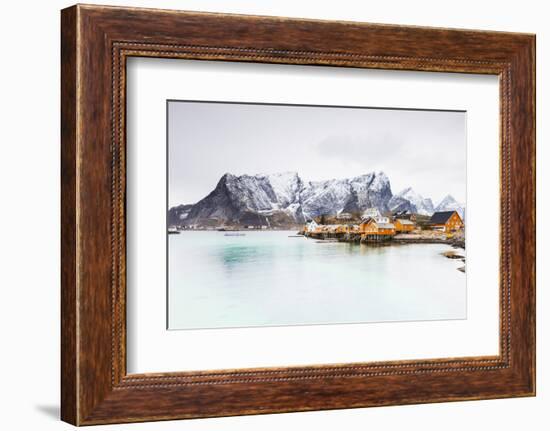 Sakrisoy, Moskenesoy, Lofoten Islands, Norway, Scandinavia, Europe-Christian Kober-Framed Photographic Print