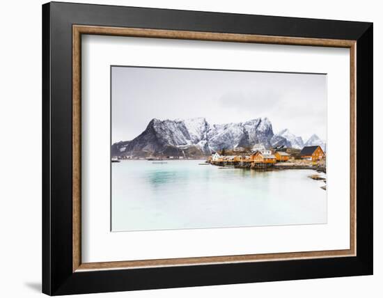 Sakrisoy, Moskenesoy, Lofoten Islands, Norway, Scandinavia, Europe-Christian Kober-Framed Photographic Print