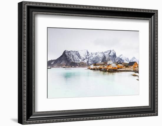 Sakrisoy, Moskenesoy, Lofoten Islands, Norway, Scandinavia, Europe-Christian Kober-Framed Photographic Print