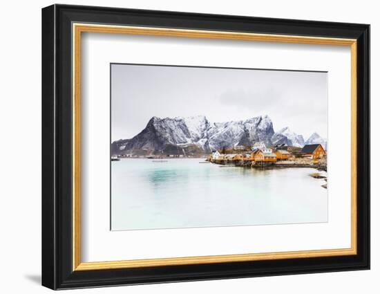 Sakrisoy, Moskenesoy, Lofoten Islands, Norway, Scandinavia, Europe-Christian Kober-Framed Photographic Print