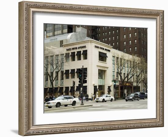 Saks Fifth Avenue on Michigan Street or the Magnificent Mile, Chicago, Illinois, USA-R H Productions-Framed Photographic Print