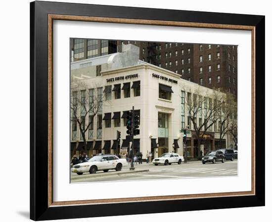 Saks Fifth Avenue on Michigan Street or the Magnificent Mile, Chicago, Illinois, USA-R H Productions-Framed Photographic Print