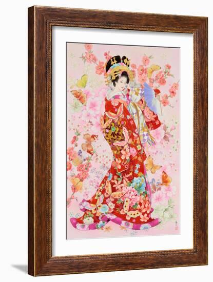 Sakura Momo-Haruyo Morita-Framed Art Print