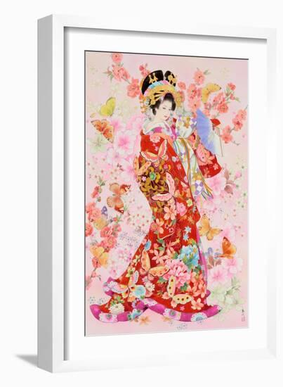 Sakura Momo-Haruyo Morita-Framed Art Print