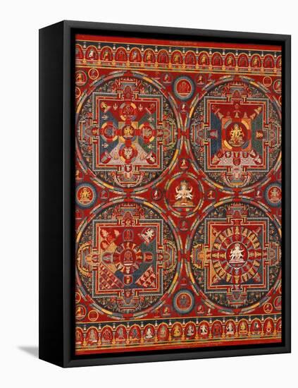 Sakya Order, Four Mandalas of the Vajravali Series (Thangk)-null-Framed Premier Image Canvas