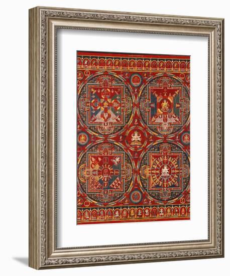 Sakya Order, Four Mandalas of the Vajravali Series (Thangk)-null-Framed Giclee Print