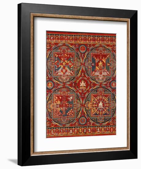 Sakya Order, Four Mandalas of the Vajravali Series (Thangk)-null-Framed Giclee Print