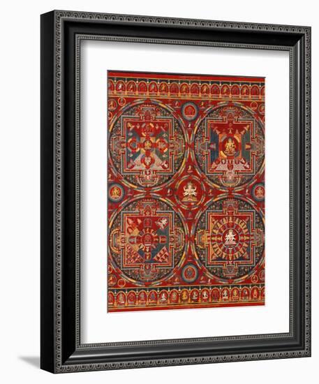 Sakya Order, Four Mandalas of the Vajravali Series (Thangk)-null-Framed Giclee Print