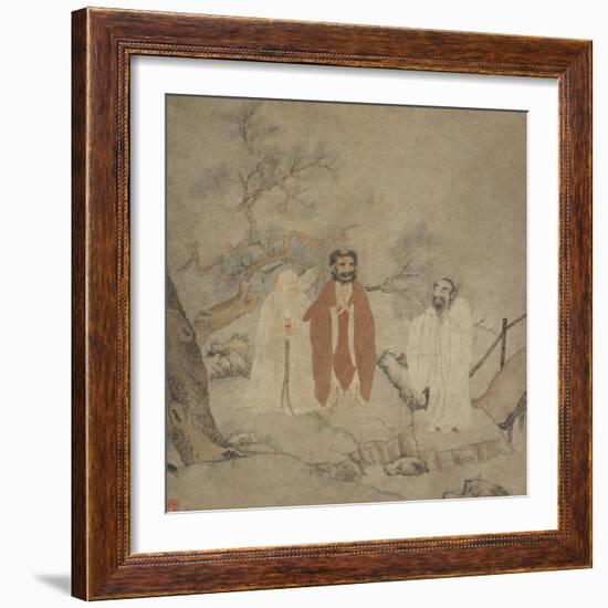 Sakyamuni, Laozi and Confucius, Between 1368 and 1644-null-Framed Giclee Print