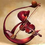 The Solo Cellist-Salaam Muhammad-Art Print