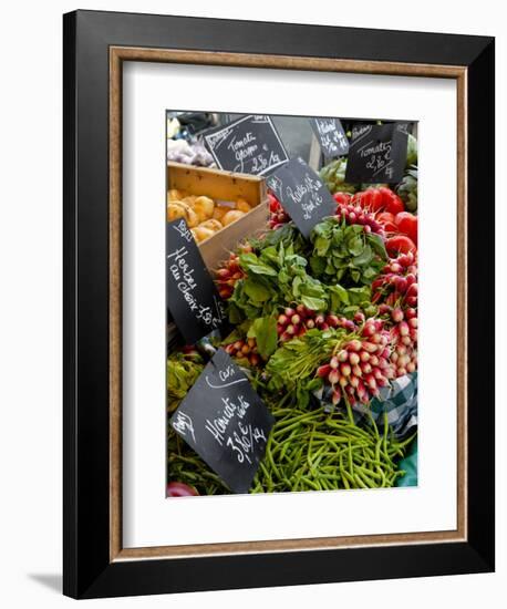 Salad and Vegatables on a Market Stall, France, Europe-Richardson Peter-Framed Photographic Print