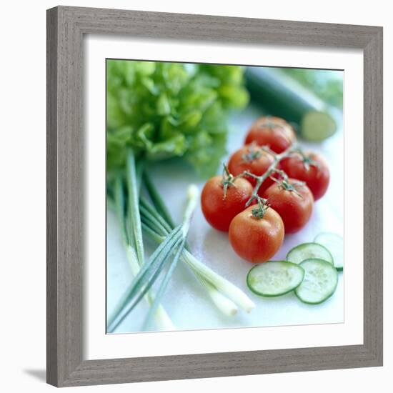 Salad Vegetables-David Munns-Framed Premium Photographic Print