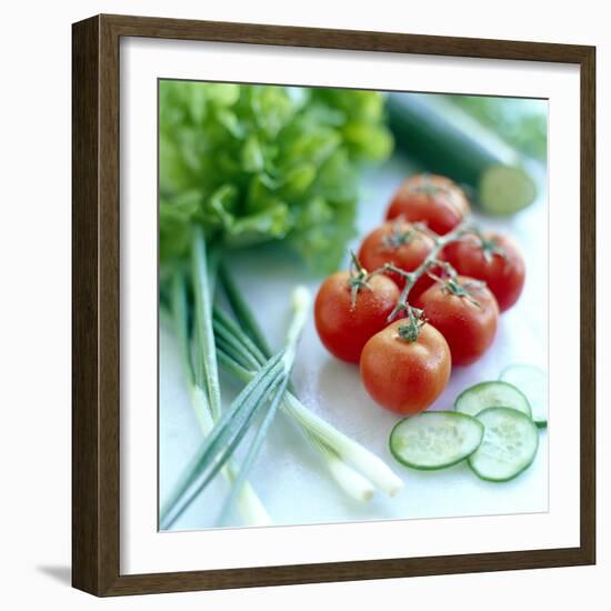 Salad Vegetables-David Munns-Framed Premium Photographic Print