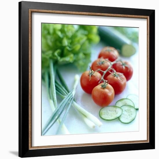 Salad Vegetables-David Munns-Framed Premium Photographic Print