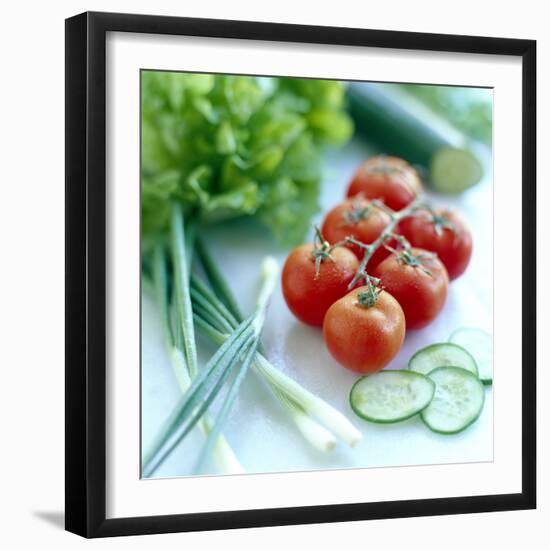 Salad Vegetables-David Munns-Framed Premium Photographic Print