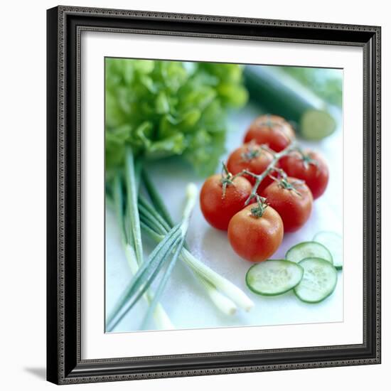 Salad Vegetables-David Munns-Framed Premium Photographic Print