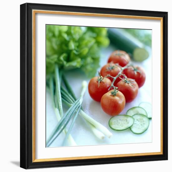 Salad Vegetables-David Munns-Framed Premium Photographic Print