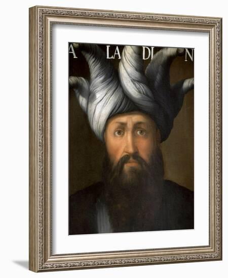 Saladin, 1138-93, Muslim Sultan who Fought Crusaders-null-Framed Giclee Print