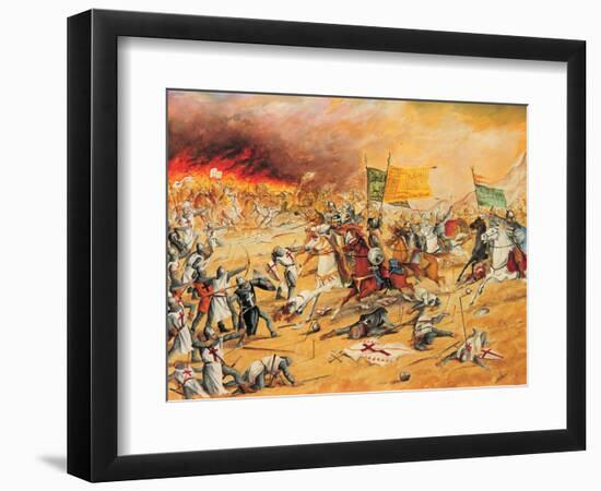 Saladin, c. 1137-93, Kurdish Muslim, founder of Ayyubid Dynasty-null-Framed Giclee Print